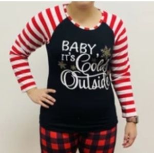 Boutique Baby It's Cold Outside Outfit M NEW